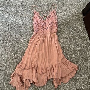 Used free people mauve dress adella dress